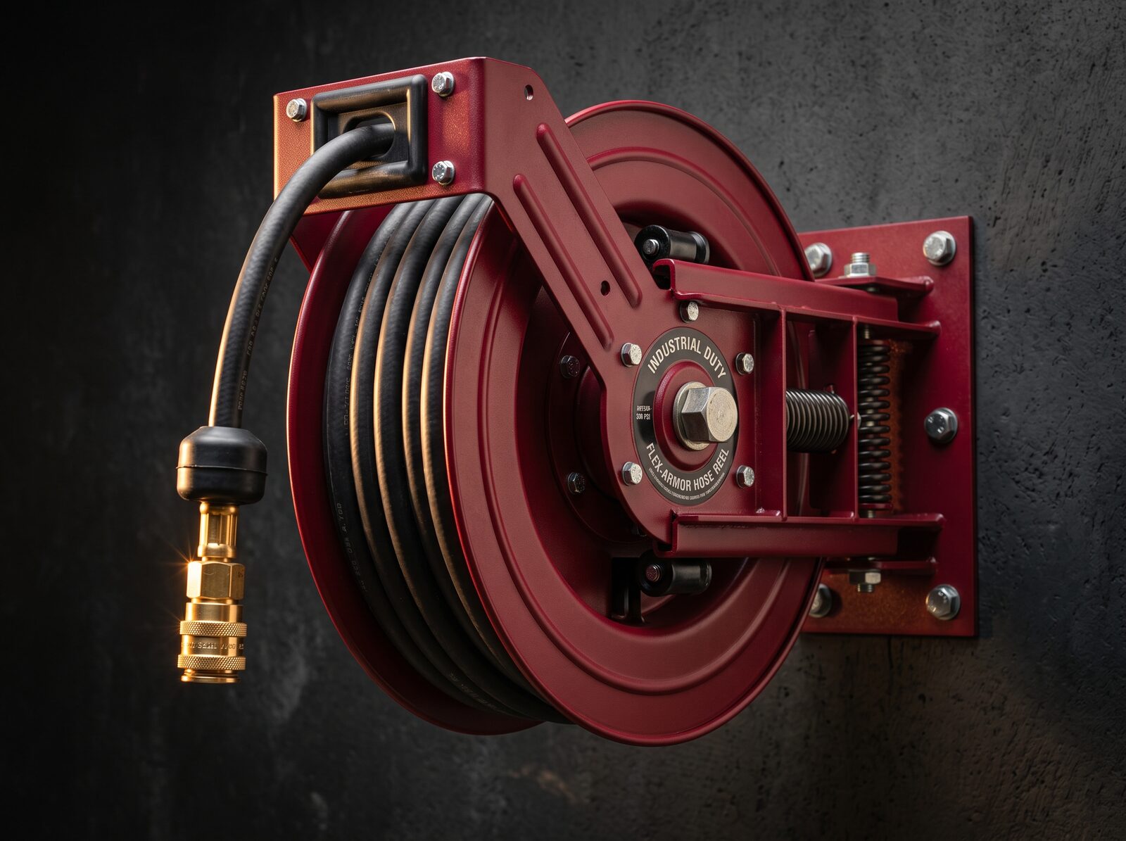 Industrial hose reel